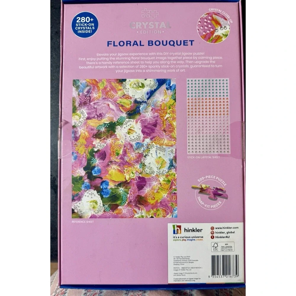 hinkler play Floral Bouquet Crystal Edition 500 Piece Jigsaw Puzzle 24
